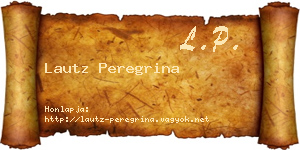 Lautz Peregrina névjegykártya